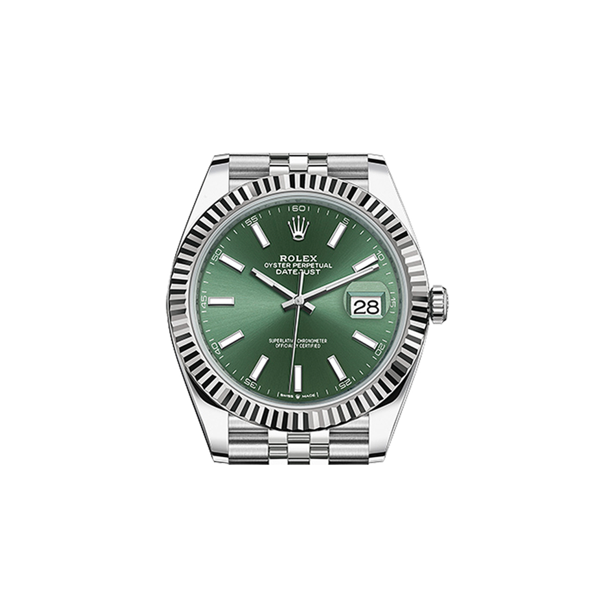 Rolex - Date Just - 126334 - Stainless steel - Wimbledon dial - 41mm- 2025