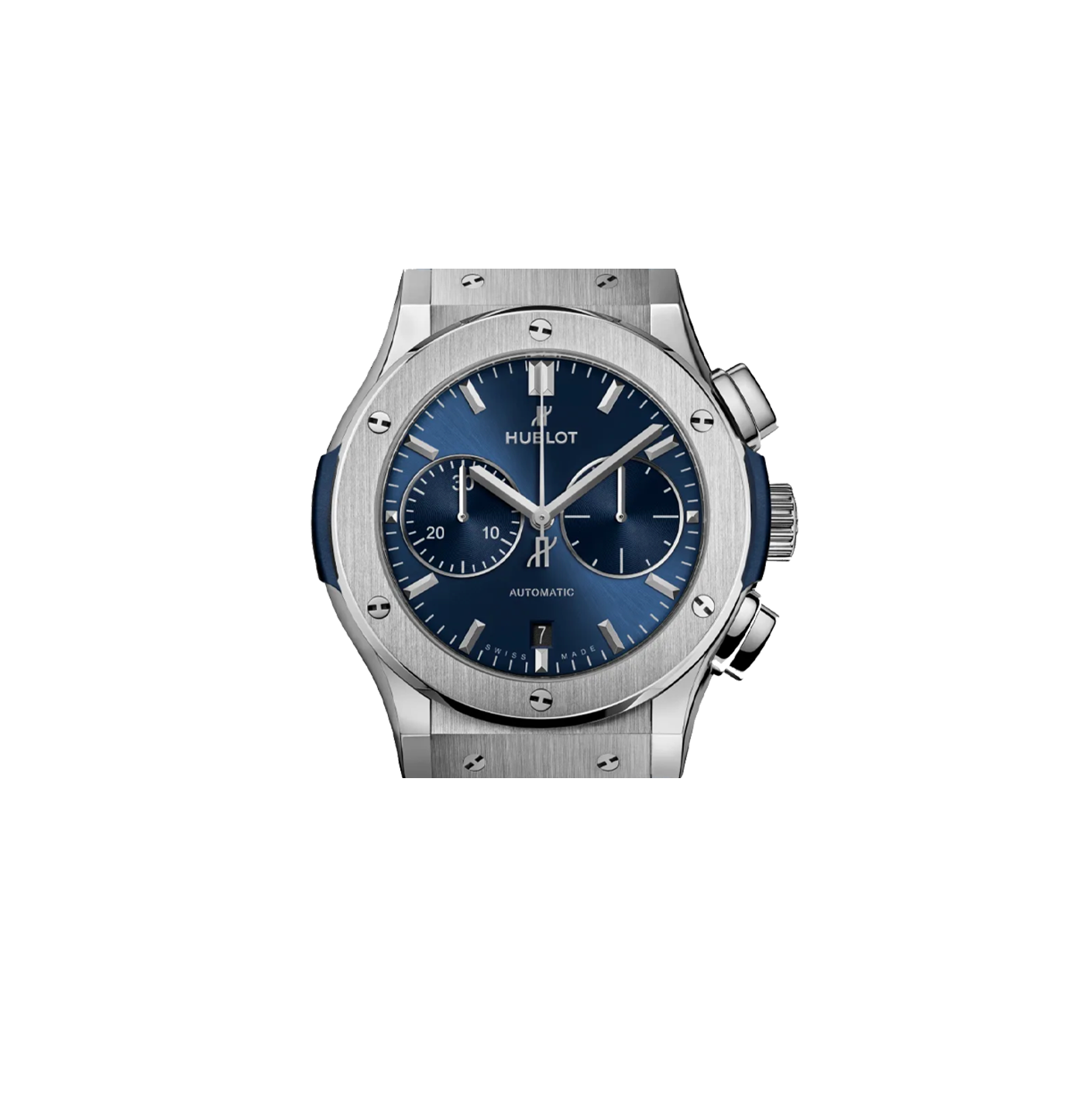 Hublot - Classic Fusion - 511.CM1171.RX - Titanium - Rubber Bracelet - Blue Dial - 45mm - 2025