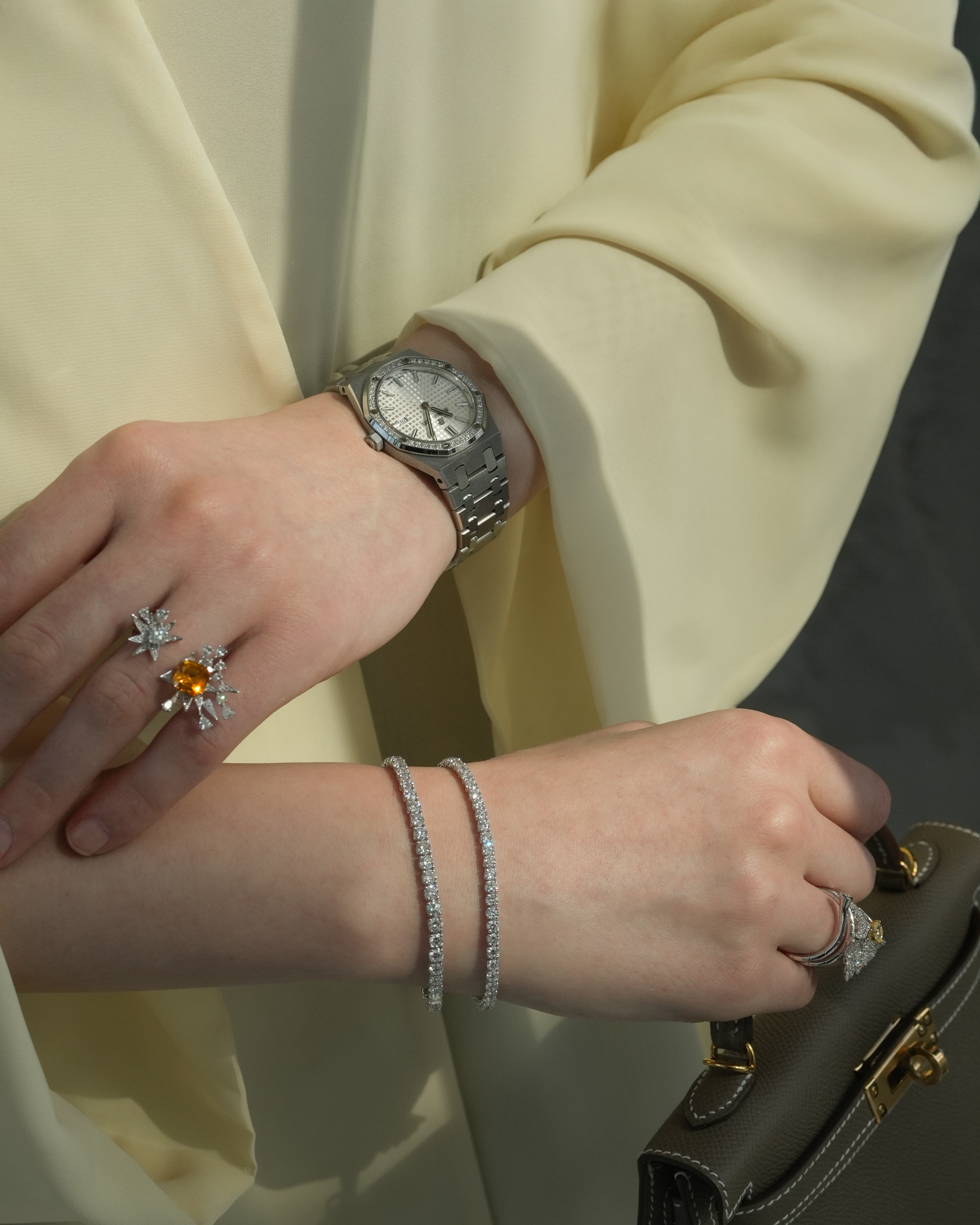 Snowflake Diamond Ring