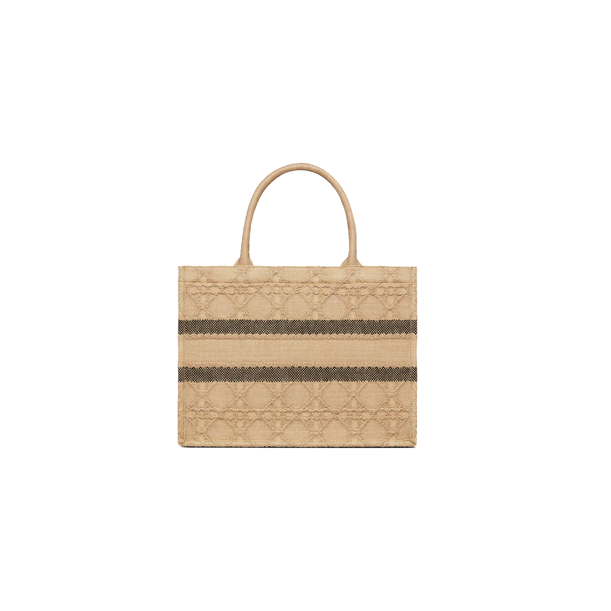 DIOR - Book Tote - Type Natural Cannage -  Colour Raffia Brown - Size M - 2024
