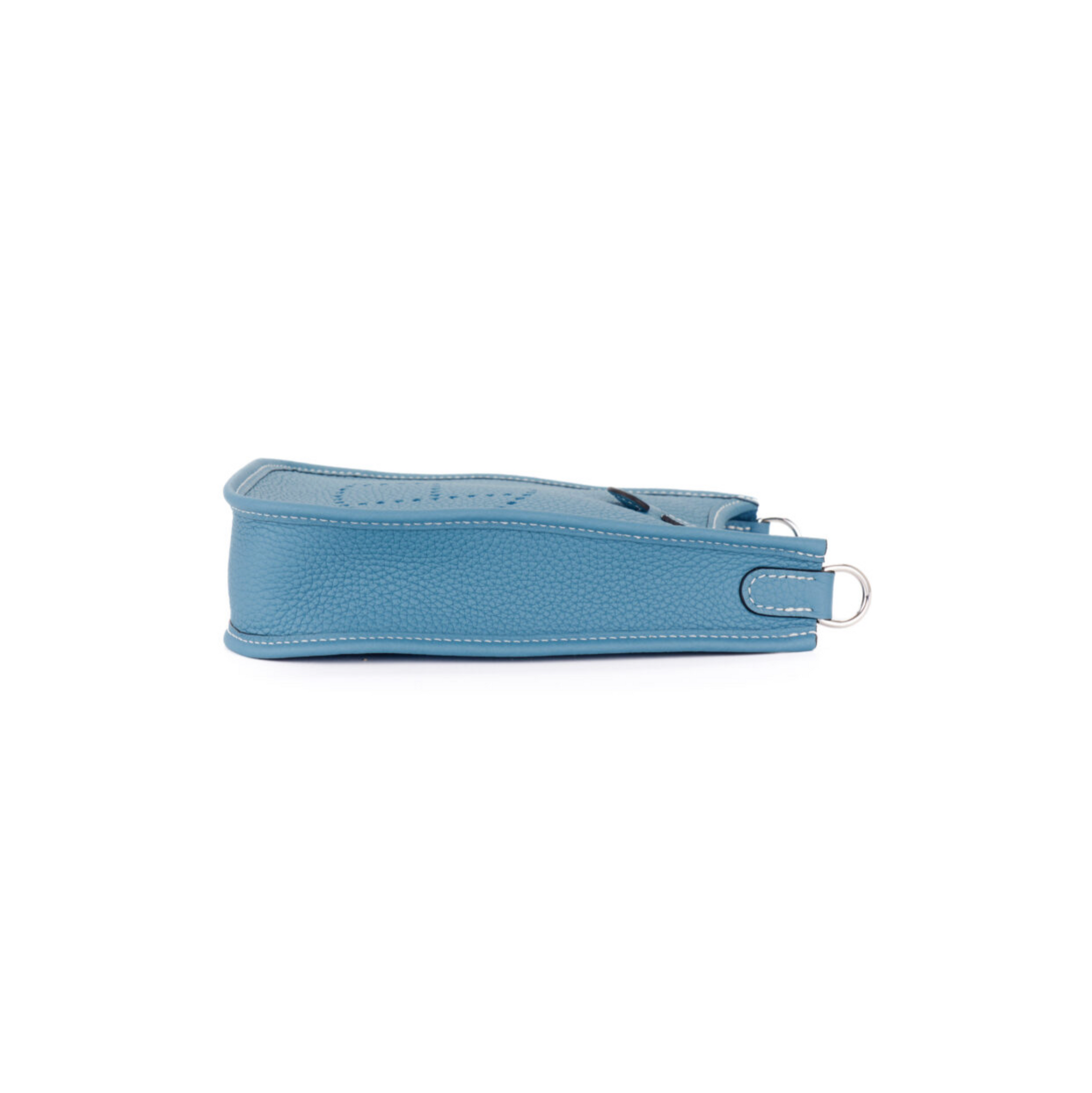 HERMES - Mini Evelyne - Type Clemence  - Colour Blue Jeans - 18 Size - 2024