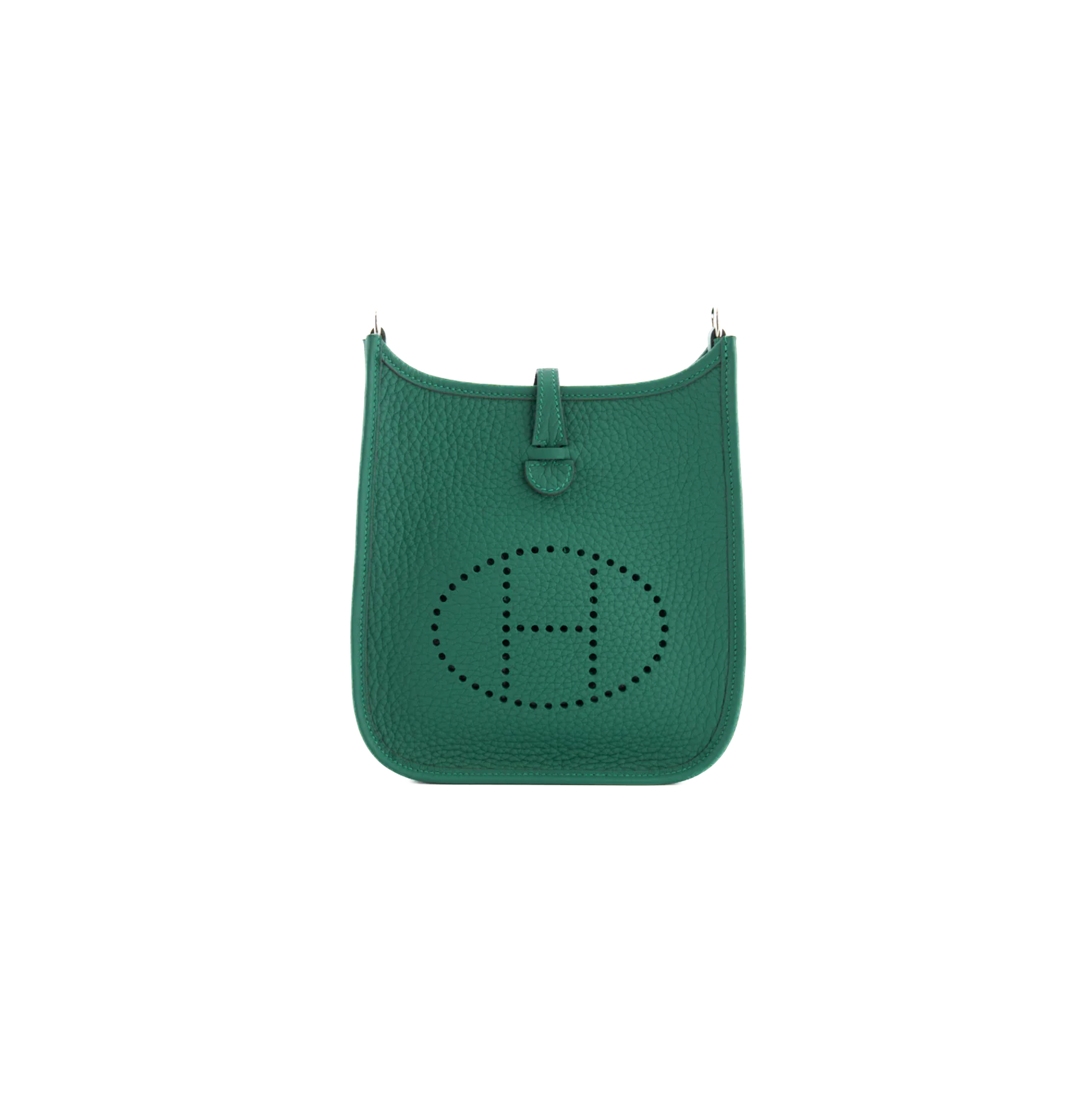 HERMES - Mini Evelyne - Type Clemence - Colour Vert Vertigo - 18 Size - 2024