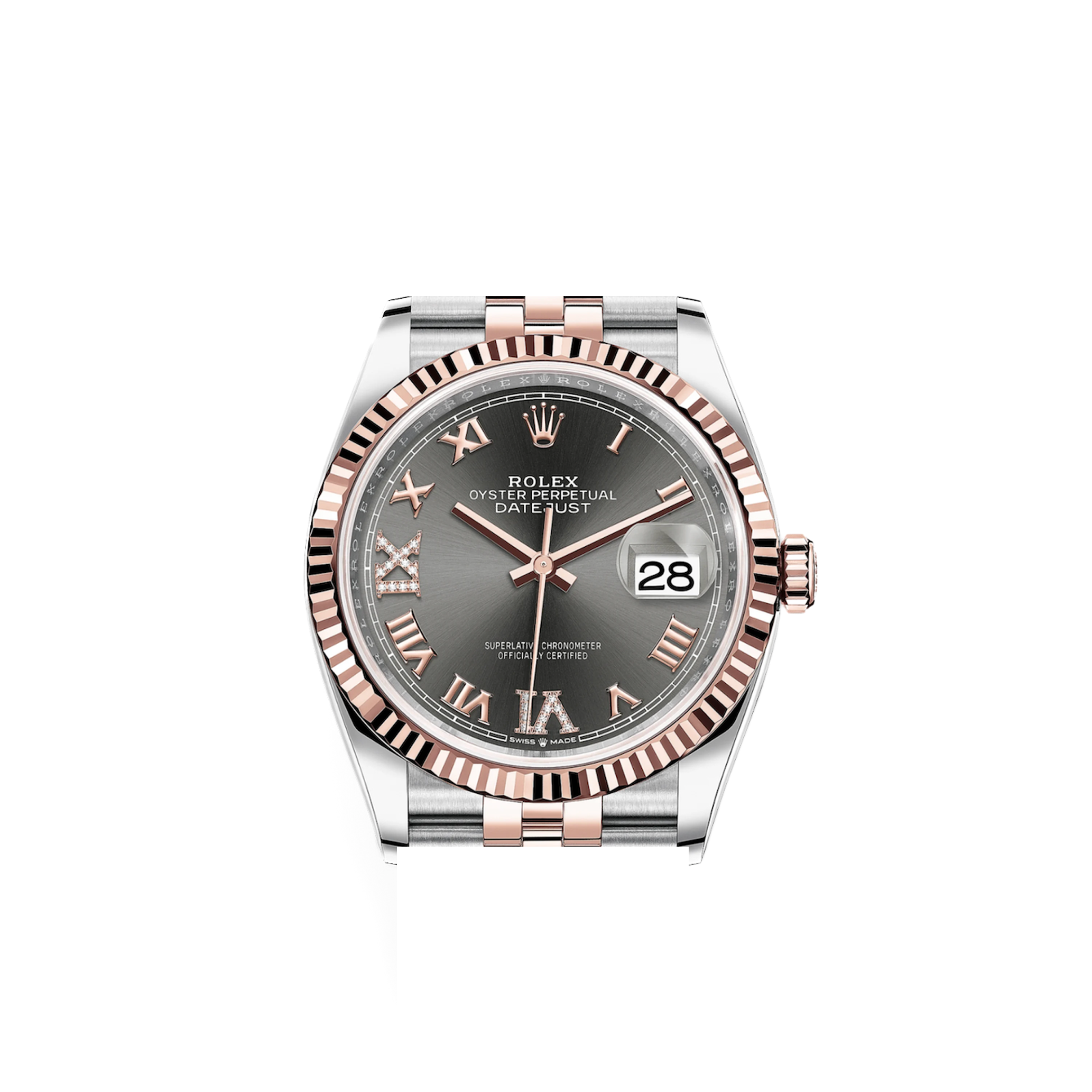 Rolex-Date Just - Rose gold case