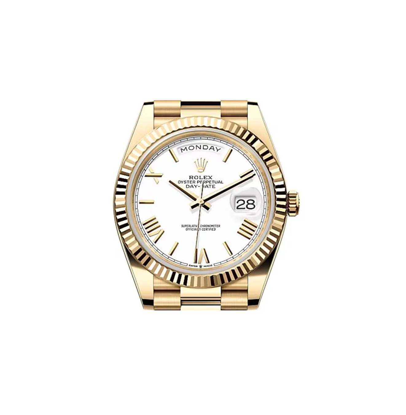 Rolex - Day Date - 228238 - Full Gold case - White dial - 40mm - 2024