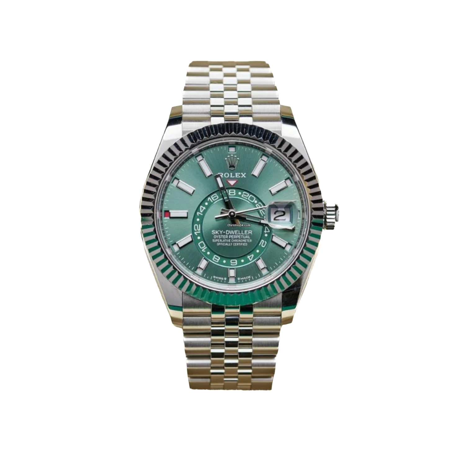 Rolex-Sky dweller- 336934 - Stainless Steel - Green dial - 42mm - 2025