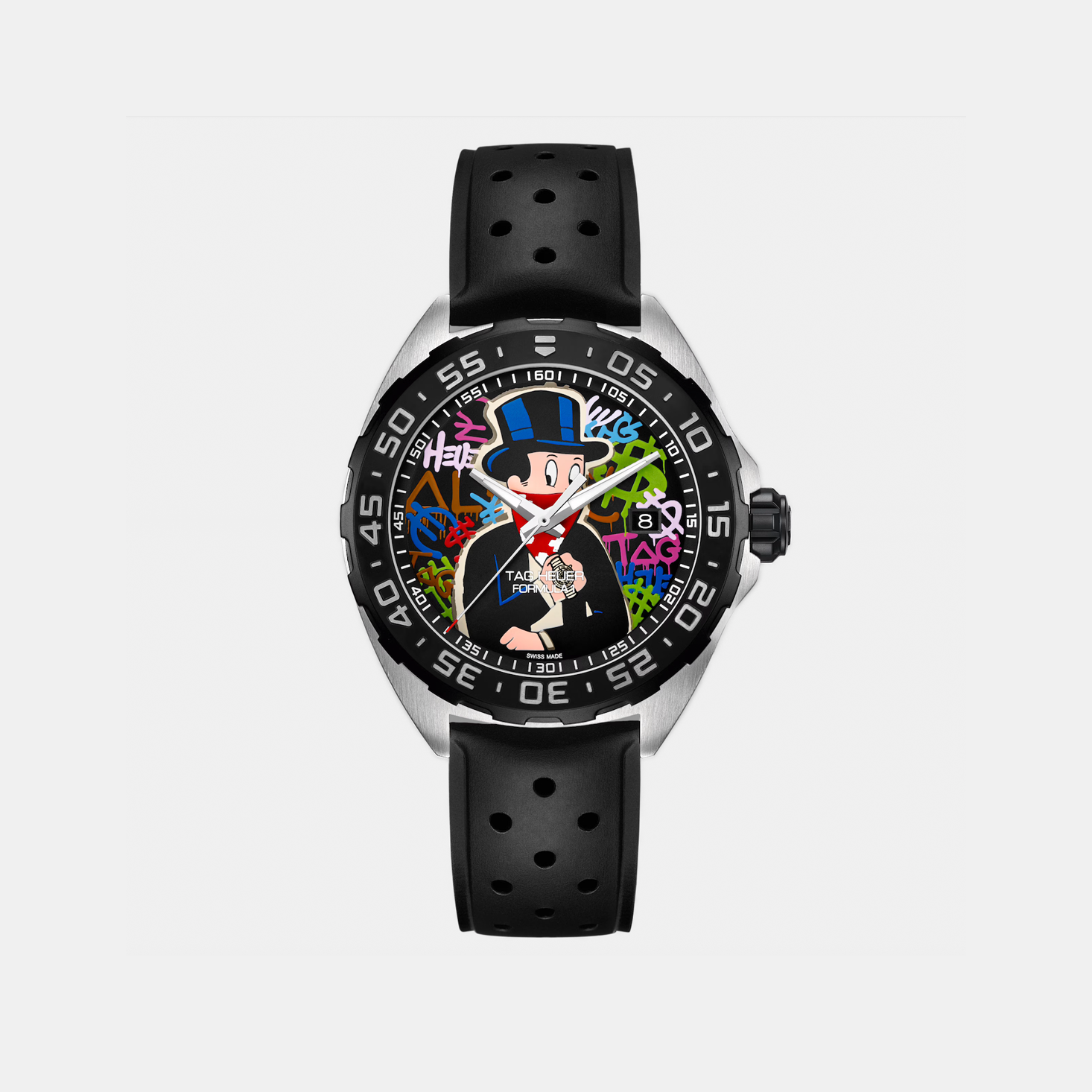 Tag Huer Formula 1-Quartz-alec monopoly - Rubber bracelet  - 41mm - 2023