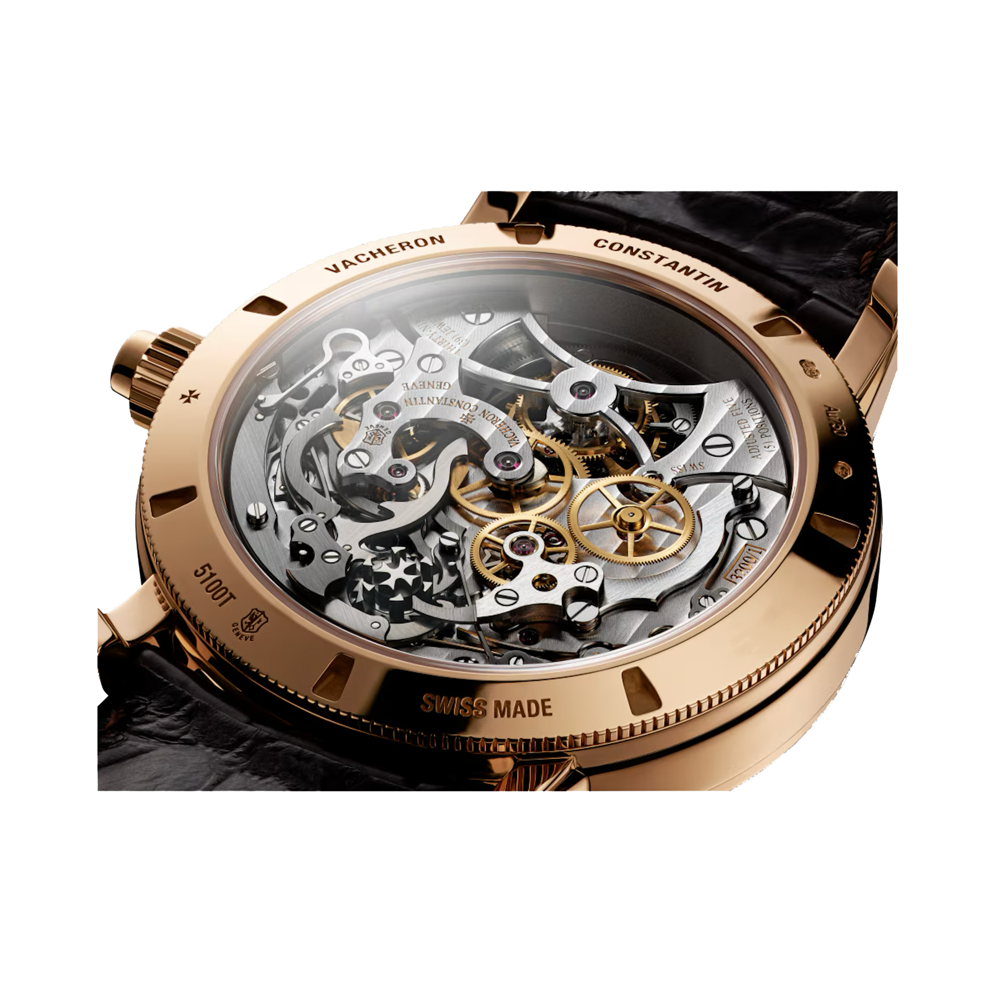 Vacheron Constantin-5100T/000R - Rose Gold - Crocodile leather strap - 42mm - 2023