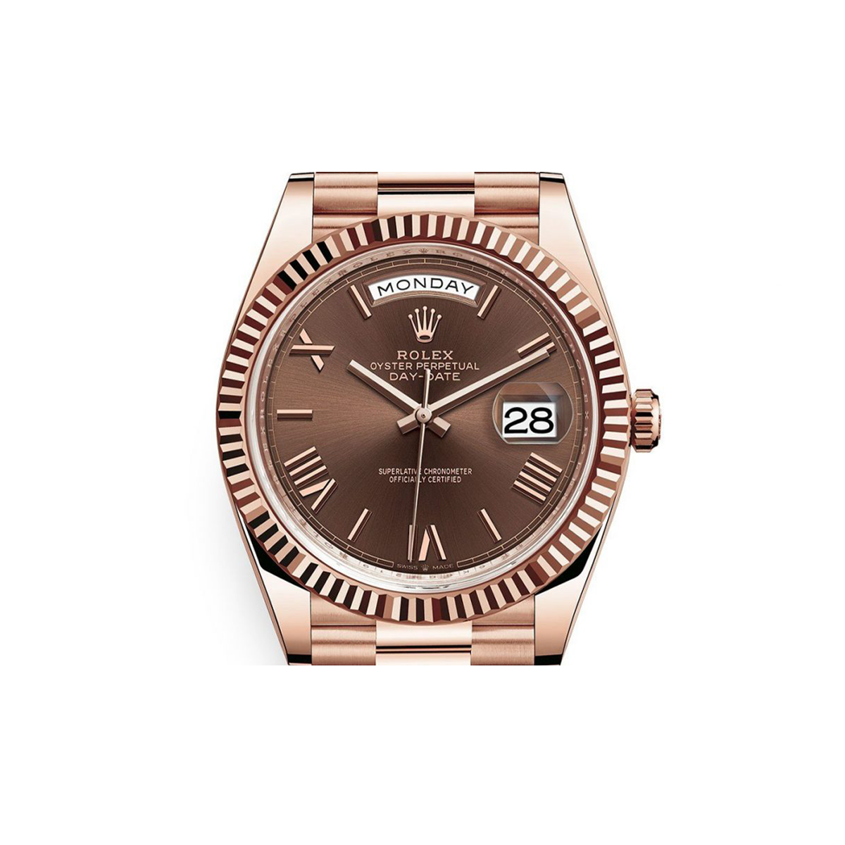 Rolex - Day Date - 228235 - Full Rose Gold Case Chocolate Dial - Presidential Bracelet - Automatic - 40mm - 2023