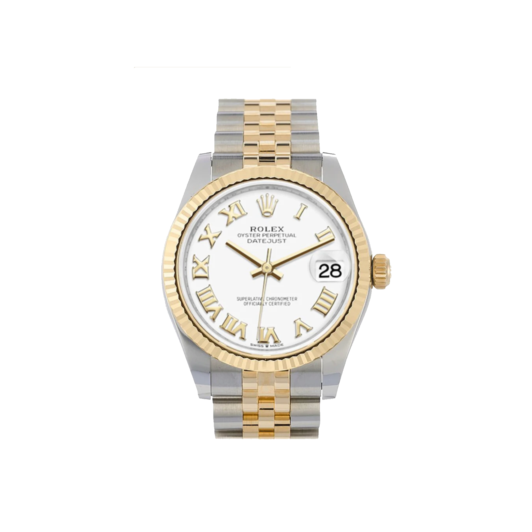 Rolex - Date Just White Roman Dial